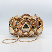 Load image into Gallery viewer, Diamond-Encrusted Evening Clutch Bag - Luxury Crystal Glass Drop Handbag for Women