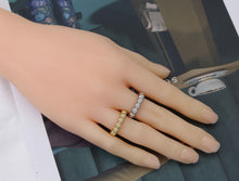 Load image into Gallery viewer, CZ Round Ball Adjustable Ring, Sku#X346