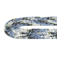 Load image into Gallery viewer, 3x4mm Genuine Aquamarine Rondelle Faceted Beads, Sku#U1941