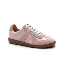 Load image into Gallery viewer, Women's Korean Retro Patchwork Lace-Up Flat Shoes - Round Toe Casual Leather Flats
