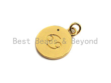 Load image into Gallery viewer, Zodiac Signs On Round Coin Shape Pendant/Charm, Astrology Signs Pendant, tweleve constellations, Sku#Z601