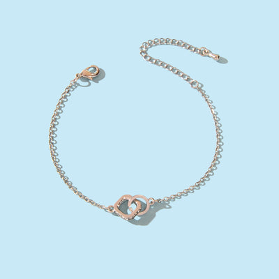 Trendy Jewelry Rhinestone Square Circle Silver Chain Bracelets for Wedding Party