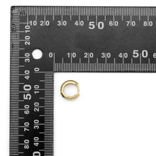 Load image into Gallery viewer, Gold Silver Thick Small Huggie with CZ Line earrings, Sku#A125