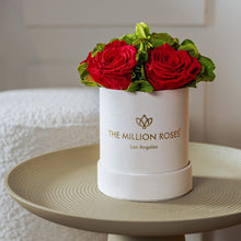 Load image into Gallery viewer, Essence Beige Suede Garden Box | Red Roses