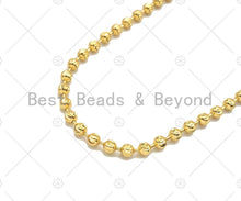 Load image into Gallery viewer, 18K Gold/Silver 4mm Solid Lantern Style Chain by yard SKU#67
