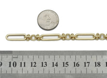 Load image into Gallery viewer, High Quality Long paperclip with dots bar connector Chain By