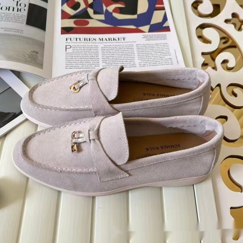 Women's British-Style Loafers - Flat Heel Slip-On Shoes for Spring Summer | Sarah Express
