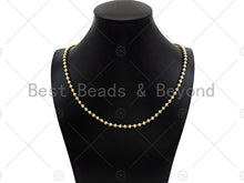 Load image into Gallery viewer, 18K Gold/Silver 4mm Solid Lantern Style Chain by yard SKU#67