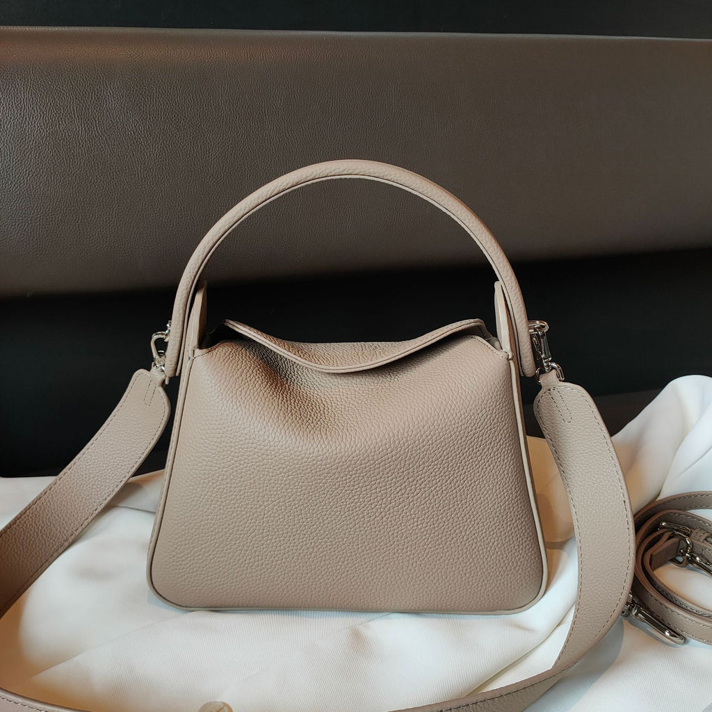 Women's Genuine Leather Box Bag – Niche Design Shoulder Tote