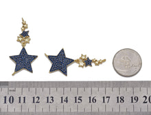 Load image into Gallery viewer, Cobalt CZ Five Point Star Charm, Sku#LK628