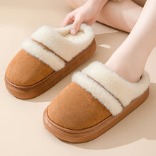 Load image into Gallery viewer, Women's Plush House Slippers Non-Slip Warm Cotton Indoor Bedroom Shoes Winter Comfort