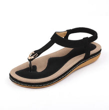 Load image into Gallery viewer, Women's PU Ankle Strap Platform Sandals | Low Heel Open-Toe Summer Shoes
