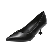 Load image into Gallery viewer, Women's Black Pointed Toe Pumps - Professional Work Heels with 5cm Stiletto