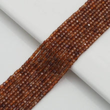 Load image into Gallery viewer, Genuine Garnet Faceted Cube Beads, 2.5mm, Sku#U1549