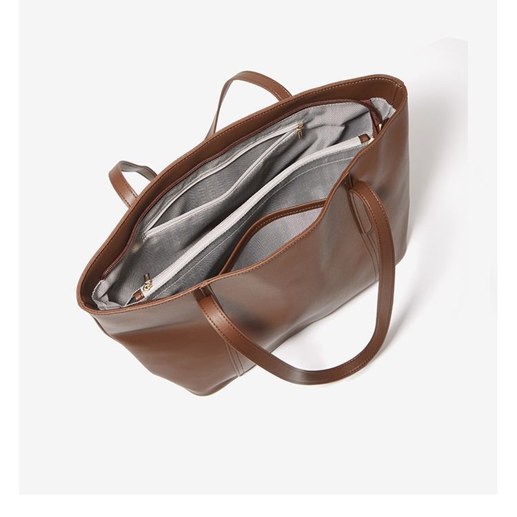 Women's Luxury Large-Capacity Leather Shoulder Bag | Urban Minimalist Tote