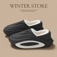 Load image into Gallery viewer, Women's Thick-Sole Waterproof Non-Slip Fleece-Lined Insulated Slip-On Shoes | Warm Winter Cotton Slippers