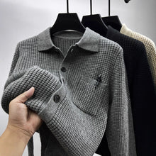 Load image into Gallery viewer, Casual Solid-Color Pocket Lapel Knit Sweater Coat