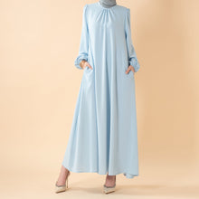 Load image into Gallery viewer, Candy Color Pleated Abaya | Must-have Essential Basic Dress (MA142)