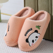Load image into Gallery viewer, Panda Slippers for Women &amp; Men - Cute Cartoon Plush Indoor House Shoes with Thick Anti-Slip EVA Sole