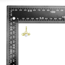 Load image into Gallery viewer, Pearl Gold Shell Starfish Charm Pendant, Sku#LD679