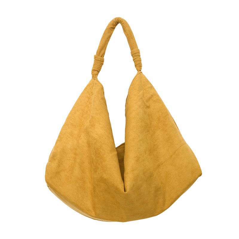 Women's Large-Capacity Suede Shoulder Bag – Casual Everyday Handbag