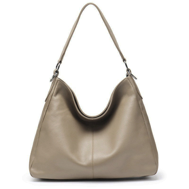 Women's High-Capacity Genuine Leather Crossbody Shoulder Bag | Retro Style