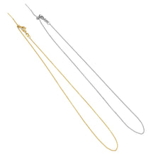 Load image into Gallery viewer, Gold Silver Dainty Link Chain Adjustable necklace, Sku#A110