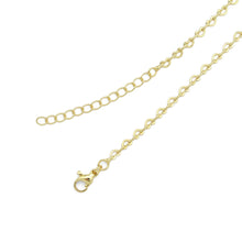 Load image into Gallery viewer, Gold Heart Link Chain Necklace, Sku#LD585