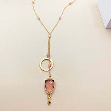 Load image into Gallery viewer, Rhodolite Garnet Ballet Necklace