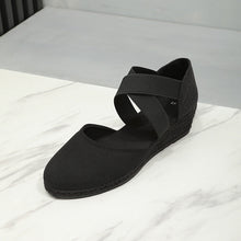 Load image into Gallery viewer, Women's Canvas Wedge Sneakers | Height-Increasing Closed-Toe Elastic Slip-On Shoes