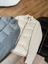 Load image into Gallery viewer, New Stylish Wool Knit Patchwork White Duck Down Jacket