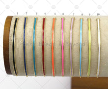 Load image into Gallery viewer, Colorful Enamel Thin Bar Bracelet Connector, 18K Gold Filled Enamel Links, Necklace Bracelet Charm, Sku#LK513