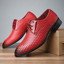 Load image into Gallery viewer, Men's Stylish Formal Pointed-Toe Lace-Up Leather Dress Shoes
