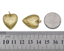 Load image into Gallery viewer, Gold Heart  Shape Charm, Sku#LX105