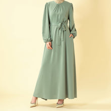 Load image into Gallery viewer, Candy Color Pleated Abaya | Must-have Essential Basic Dress (MA142)