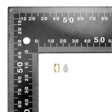 Load image into Gallery viewer, CZ Pave teardrop Shape Link connector, bail, charm holder, Sku#A247