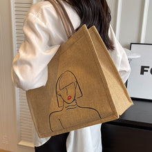 Load image into Gallery viewer, Women's Ethnic Style Tote Bag - Cotton Canvas Shoulder Bag for College &amp; Everyday Use