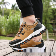 Load image into Gallery viewer, Men's Color-Block Hiking Shoes – Lightweight Outdoor Trail Sneakers