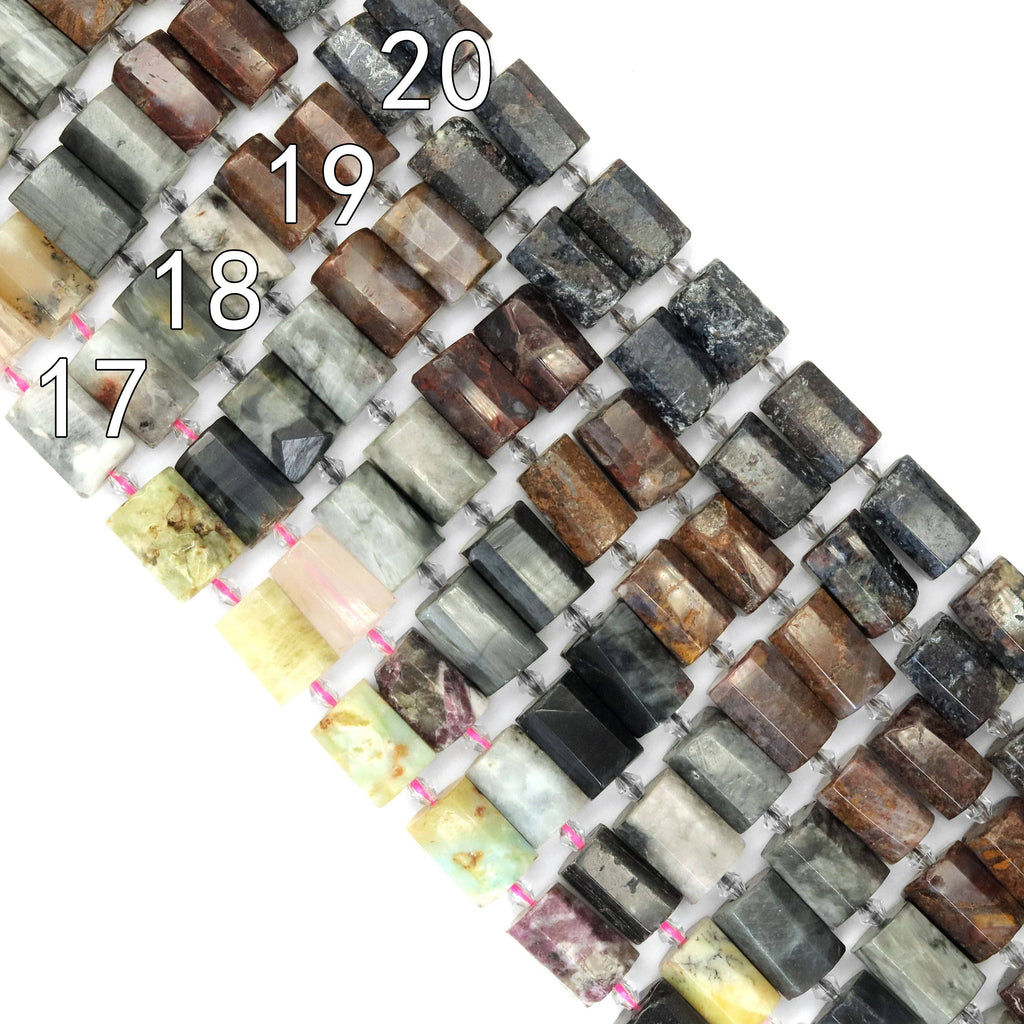 10x16mm Faceted Tube Beads, Sku#U1818