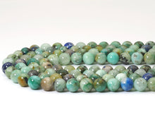 Load image into Gallery viewer, Genuine Quality Chrysocolla Round Smooth Beads, 8mm/10mm, Sku#U1488