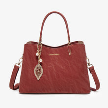 Load image into Gallery viewer, Women's Red Tassel Crossbody Bag - PU Leather Shoulder Messenger Bag