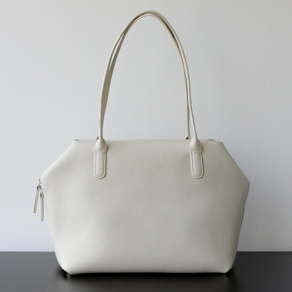 Women's Genuine Leather Shoulder Bag – Full-Grain Cowhide Handbag with Zipper & Card Holder