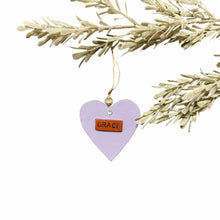 Load image into Gallery viewer, Ceramic Heart Ornament - Grace
