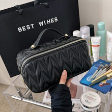Load image into Gallery viewer, Geometric Print Waterproof Tote Bag - High Capacity PU Leather Storage Bag for Women