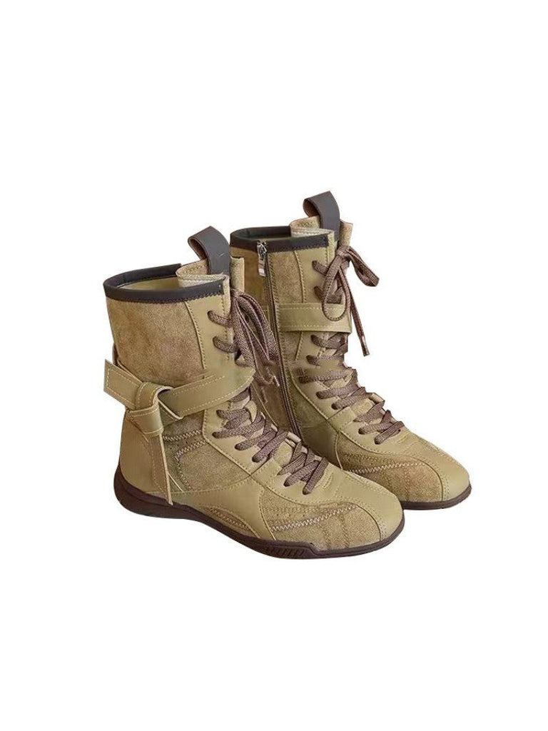 Vintage Leather Dr. Martens-Style Height-Increasing Boots