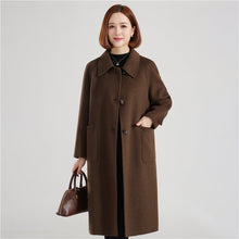 Load image into Gallery viewer, Stylish Double-Faced Wool Coat For Elegant Outerwear For Mature Women And Moms