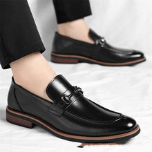 Load image into Gallery viewer, Men's Pointed Toe Business Dress Shoes - Breathable Non-Slip Leather Oxfords