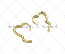 Load image into Gallery viewer, Gold Heart Shape Huggie Earring, Sku#LD60