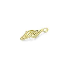 Load image into Gallery viewer, CZ Gold Silver Snail Flower Shape Charm Pendant, Sku#A462