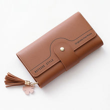 Load image into Gallery viewer, Geometric Letter Buckle Clutch Bag With Tassel And Petal Design For Young Women